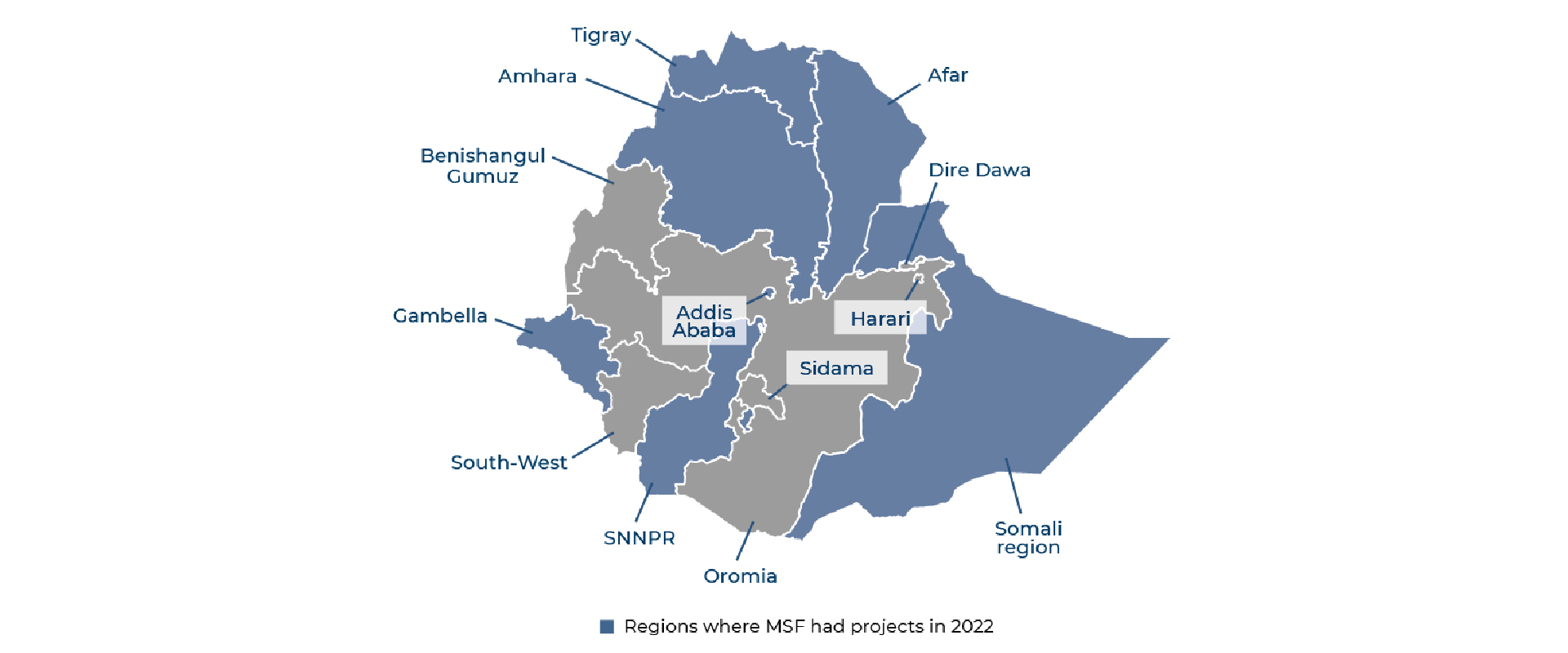 Ethiopia MSF map