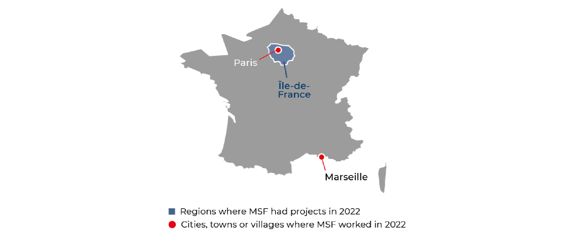 France MSF map