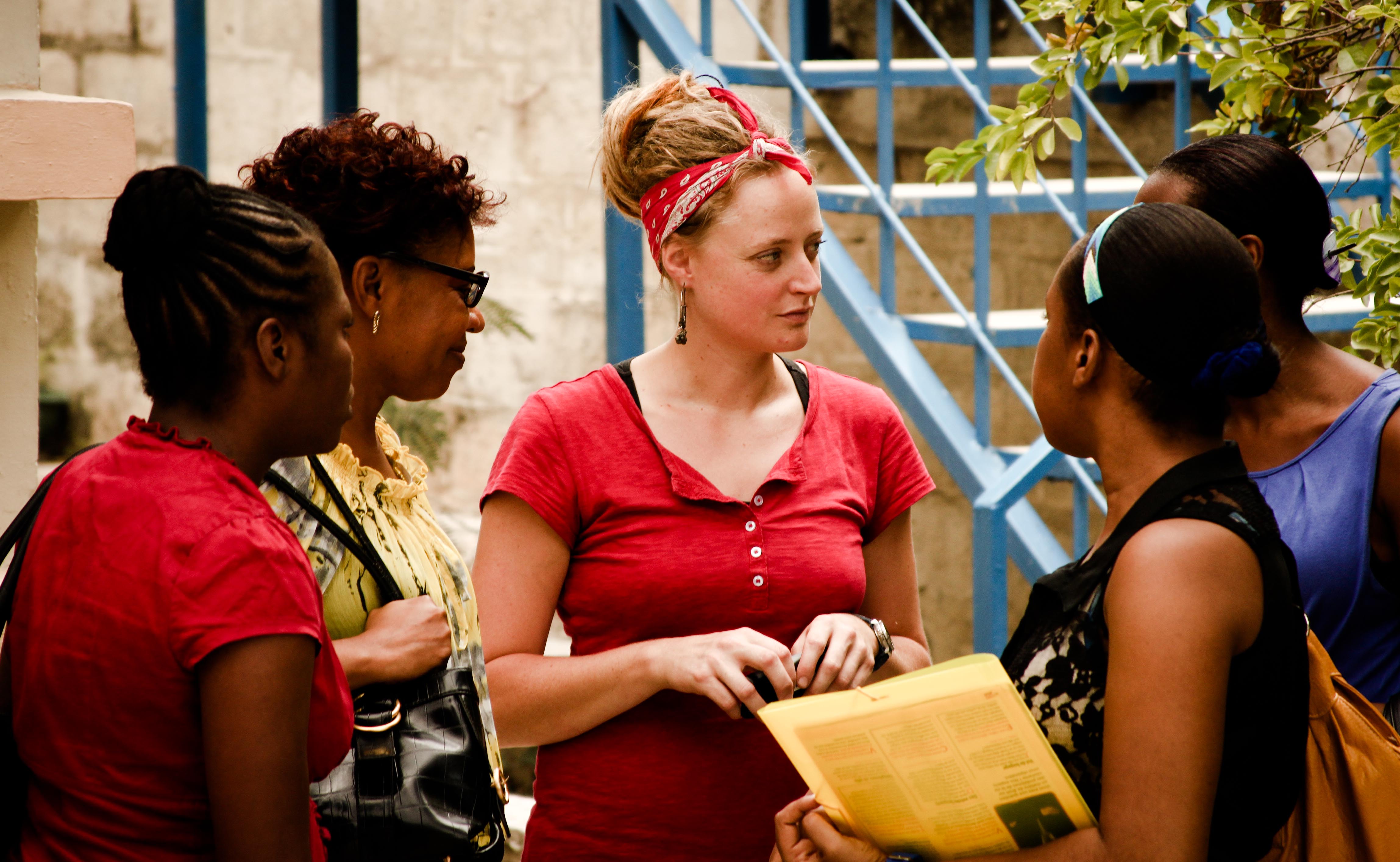 Lisa Searle in Haiti assignment