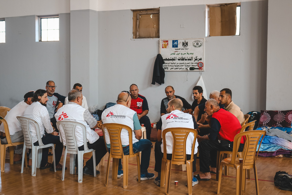 MSF teams are supporting Gazans displaced in West Bank
