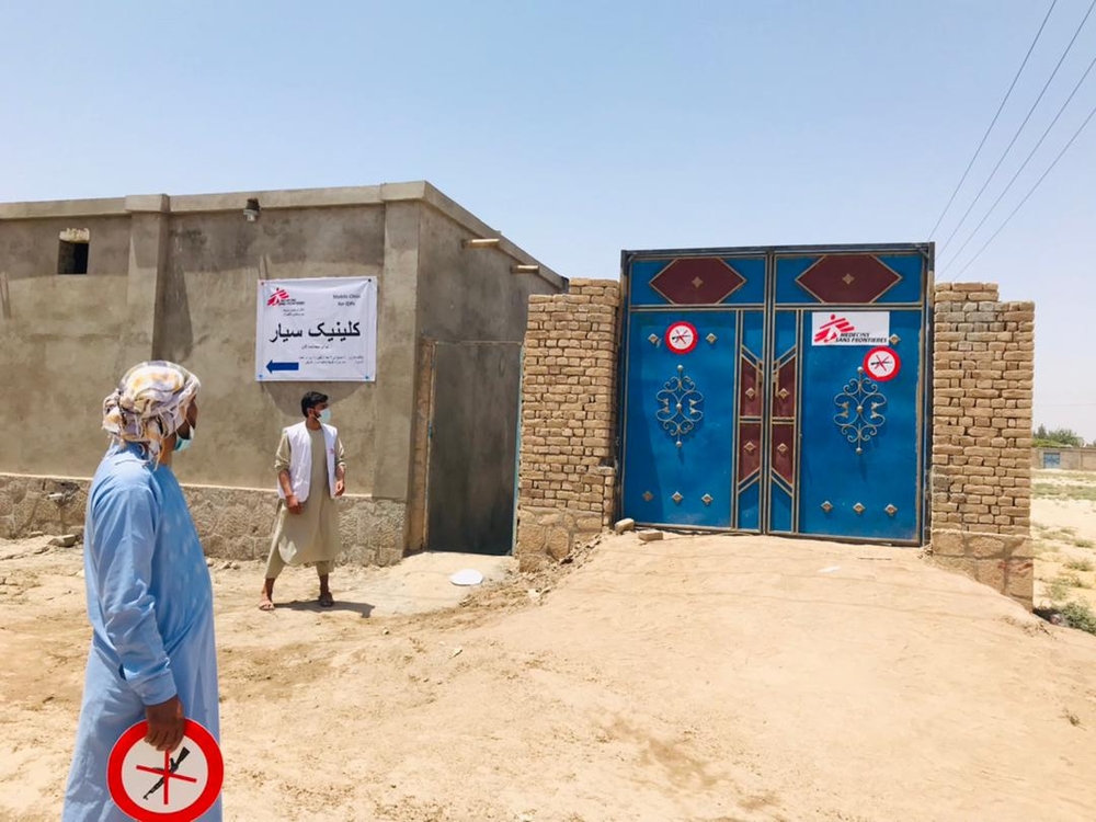  This is a temporary clinic set up by MSF for people displaced by heavy fighting around Kunduz, where Prue was working as Head of Program.