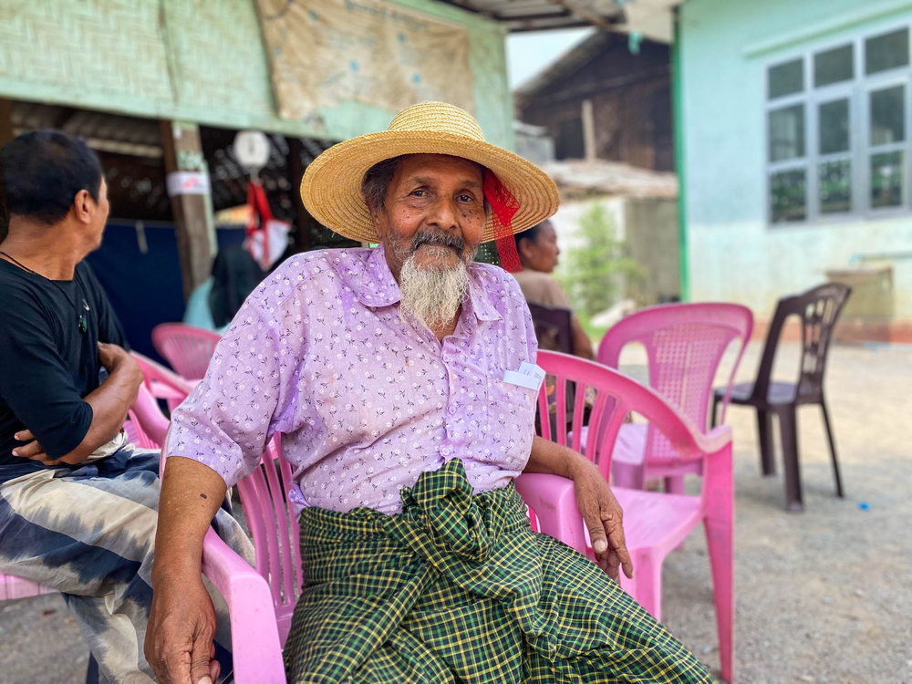 Man at clinic
