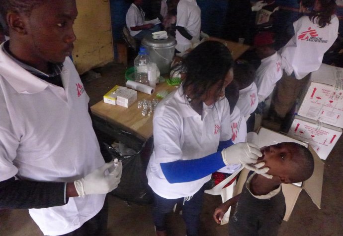 Zambia, cholera vaccination, April 2016