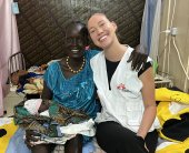 Isabella Mayes with a mother